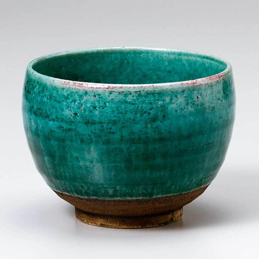 湯呑 一服碗 抹茶 緑茶 ティータイム/ エメラルドゆったり碗 /業務用