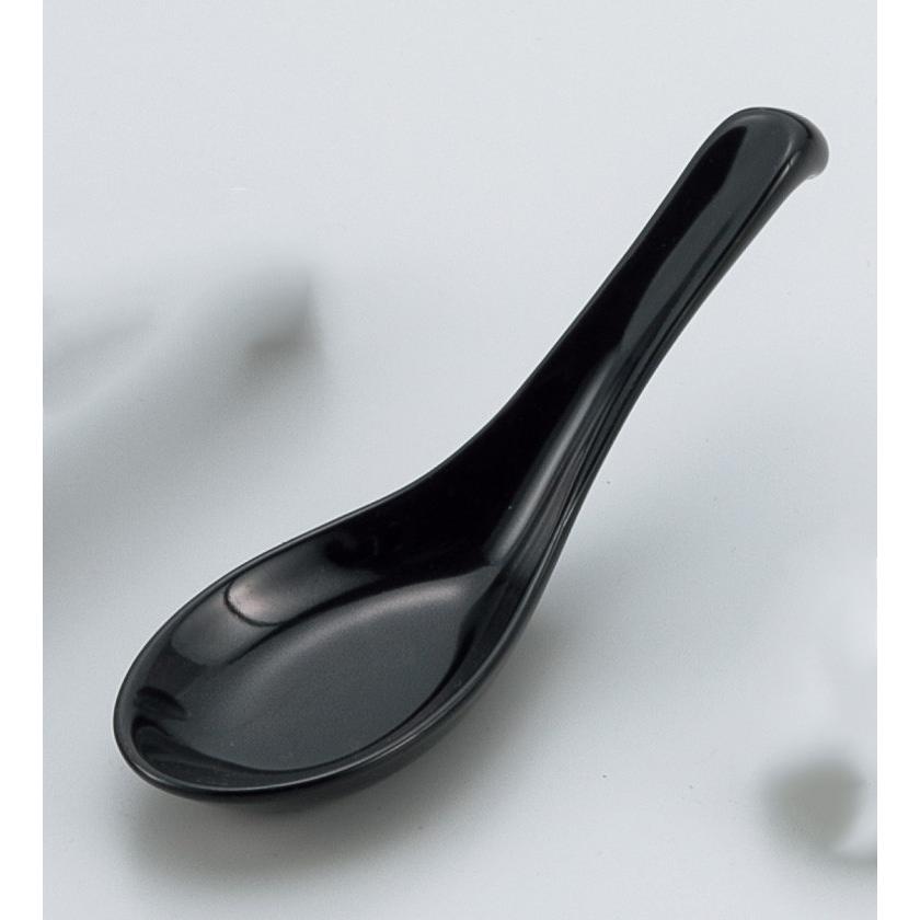 レンゲ れんげ 蓮華 杓子 スプーン カトラリー/ 黒釉 掛レンゲ /食器