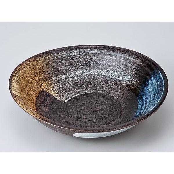 食器 大鉢 大きい 変形 玄人好み/ 刷毛巻 たわみ8.0鉢 /業務用 : 美濃