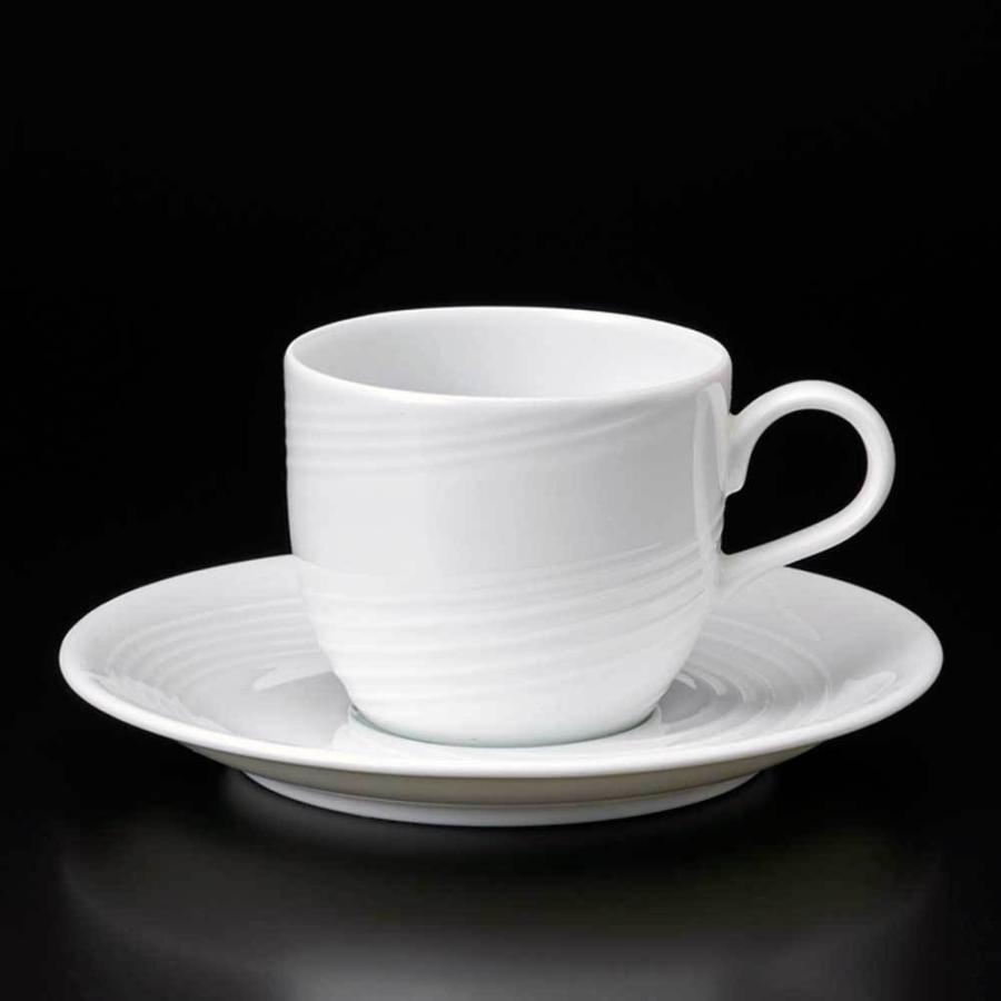 コーヒーカップ ソーサー 珈琲碗皿 白色 ホワイト シンプル Ms清流碗皿 業務用 喫茶店 ホテル レストラン ポーセラーツ 完璧