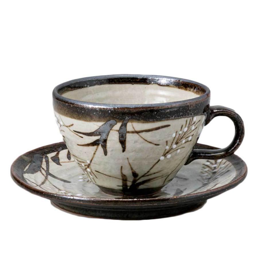 コーヒーカップ＆ソーサー 珈琲碗皿 陶器/ 一珍すすきコーヒーC/S