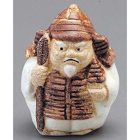 陶器 置物 お香立て/ 七福神 香皿 毘沙門天 /縁起 開運 プレゼント