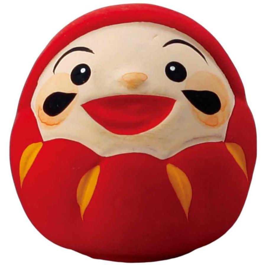陶器 置物 ダルマ 小さい 縁起物/ 小福達磨・赤 /贈り物 プレゼント