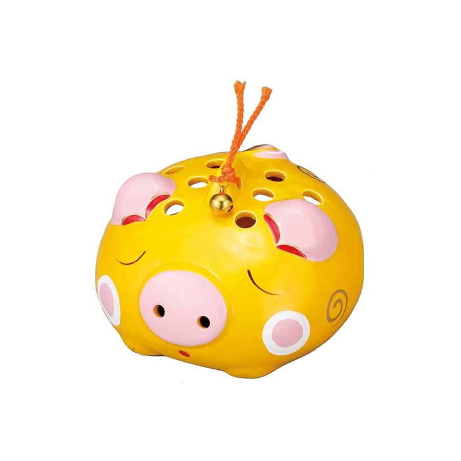 蚊取り線香入れ おしゃれ 陶器 蚊取り線香ホルダー アウトドア ぶた 黄 ブタ キャンプ 屋外 Ch M004 美濃のちゃわん屋さん 古林恩羅院 通販 Yahoo ショッピング