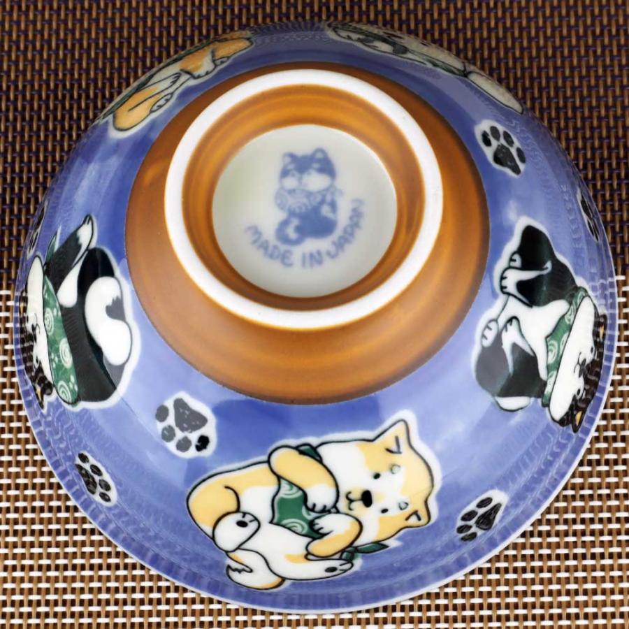 茶碗 柴犬 犬好き 飯碗 飯器/ ふろしき豆柴中平茶碗（水色） /しばいぬ