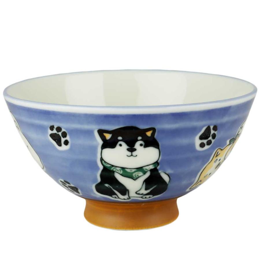茶碗 柴犬 犬好き 飯碗 飯器/ ふろしき豆柴中平茶碗（水色） /しばいぬ