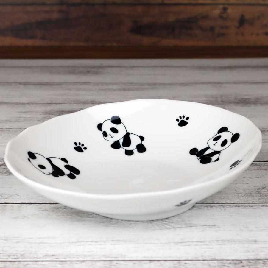 楕円皿 子ども用 食器 パンダ カレー おかず/ でんぐりパンダ 6.0楕円