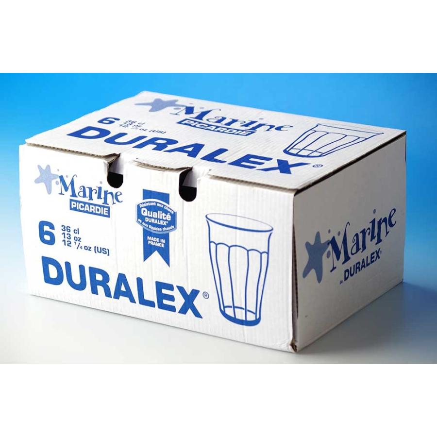 デュラレックス ピカルディマリン 360cc □内箱6個セット□ グラス 