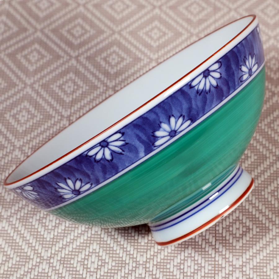 茶碗 うさぎ 緑/グリーン巻菊うさぎ茶碗 大平 /毎日 家庭用 使いやすい
