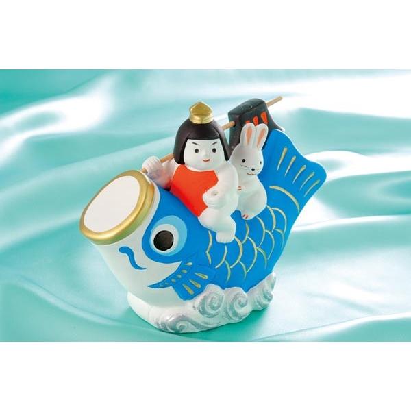 五月人形 コンパクト 陶器 小さい 鯉のぼり/ 金太郎出世鯉 /こどもの日