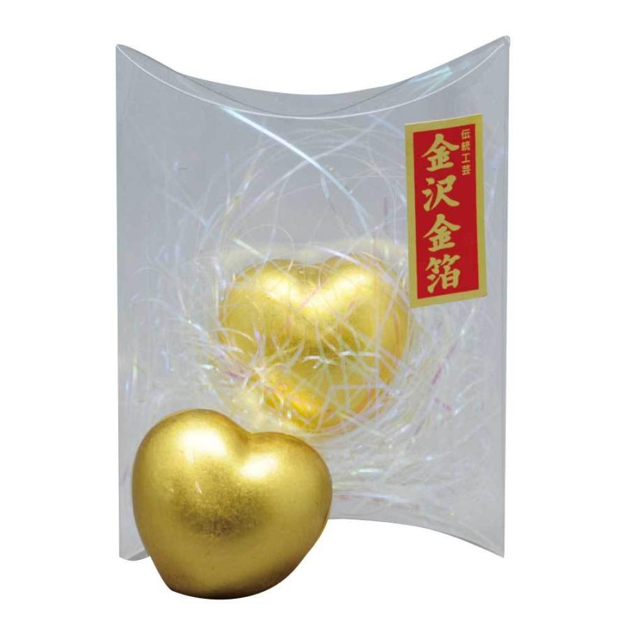 ハート 置物 金沢金箔使用/ 金沢金箔 ゴールデンハート（1個入り 