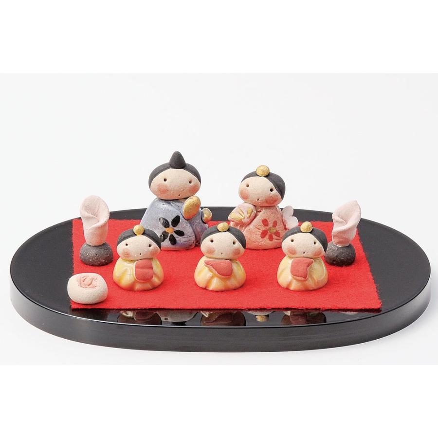 雛人形 コンパクト 陶器 小さい 可愛い ひな人形 人形師の手造り雛人形 濱田ひろこ作 ミニ雛飾り ミニチュア 初節句 お雛様 おひな様 雛飾り Jsonic Ca