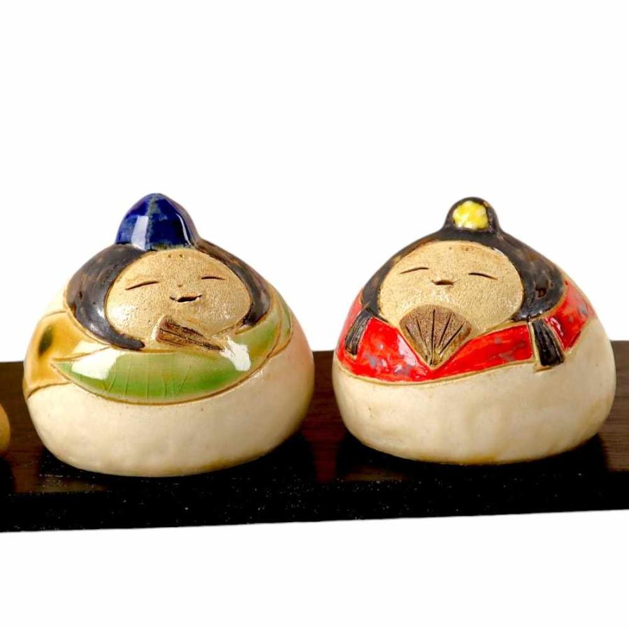 雛人形 コンパクト 陶器 小さい 可愛い ひな人形/ 人形師の手造り