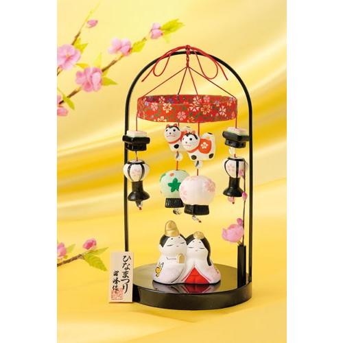 雛人形 コンパクト 陶器 小さい 可愛い ひな人形/ 平安つるし雛 /ミニチュア 初節句 お雛様 おひな様 雛飾り|duralex|02