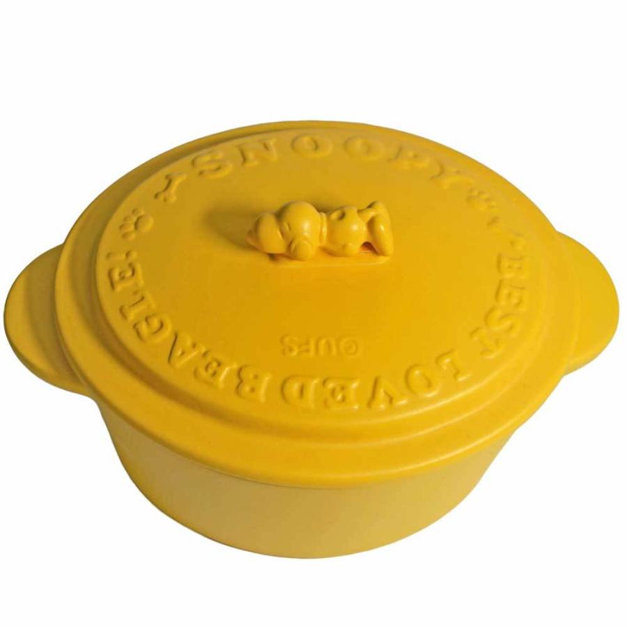 スヌーピー 煮込鍋 鍋 スープ シチュー 黄色/ SNOOPY キャセロール