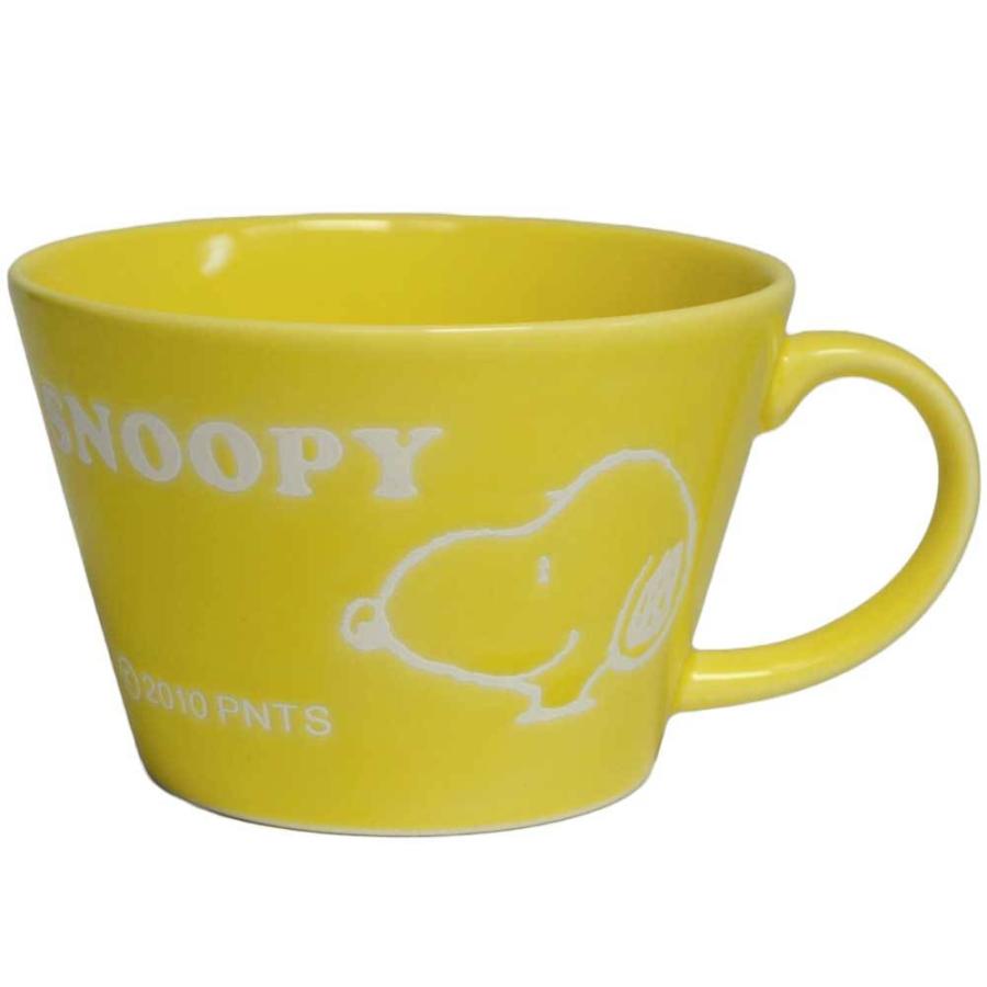 スヌーピー 食器 スープカップ 大マグ 黄色/ SNOOPY オーブンスープ