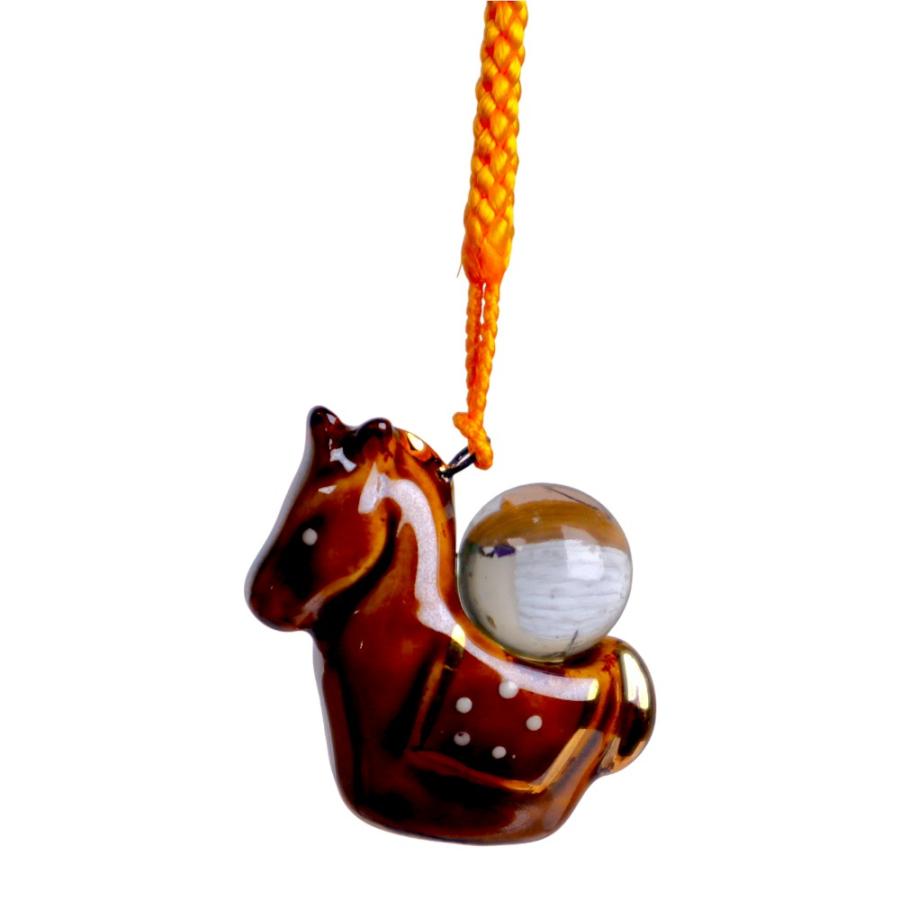 干支 十二支 ストラップ/ 玉持ち十二支根付(午) /家庭用 贈り物