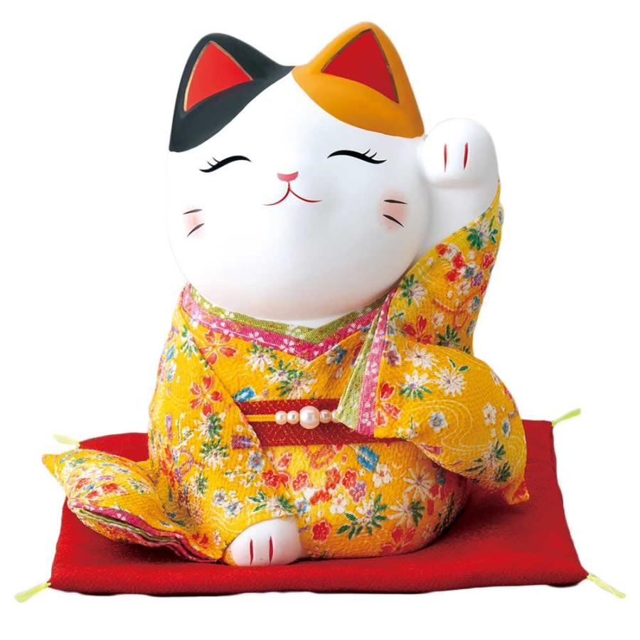 特大　縁起物 招き猫 商売繁盛 開運 招福 縁起物 おもてなし 商売繁盛 家庭円満/ 着物招き猫 特大