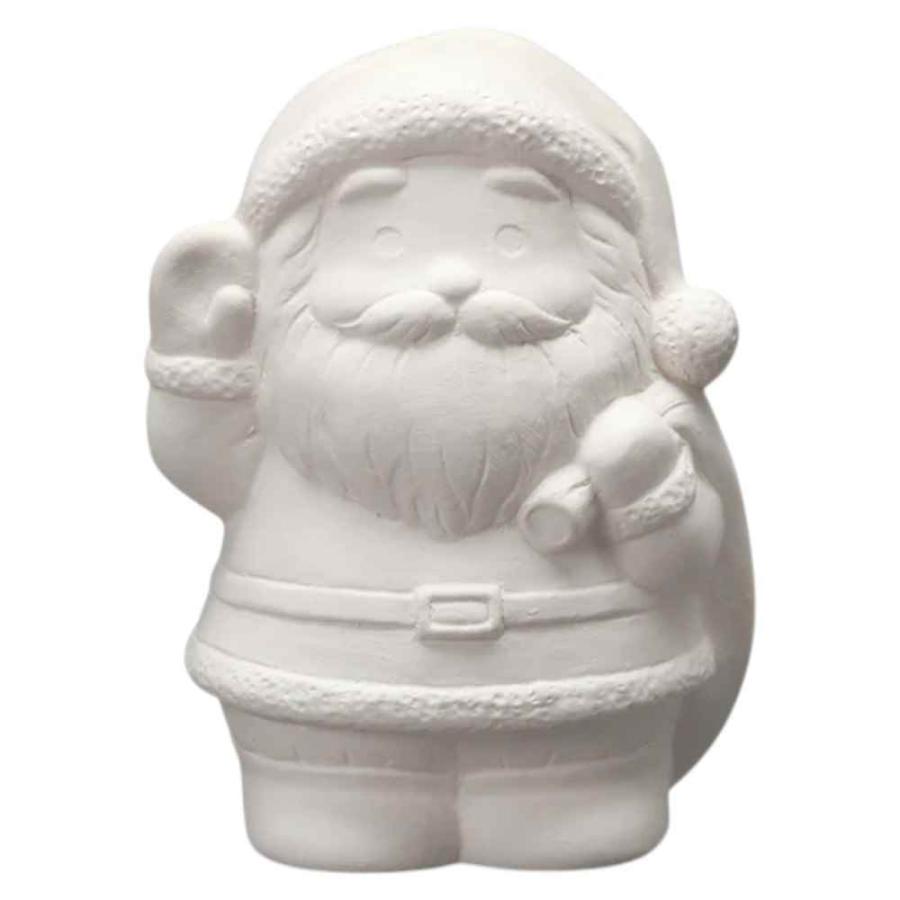 陶器 キット/ お絵かきクリスマス(サンタ)(貯金箱) /夏休み工作 自由