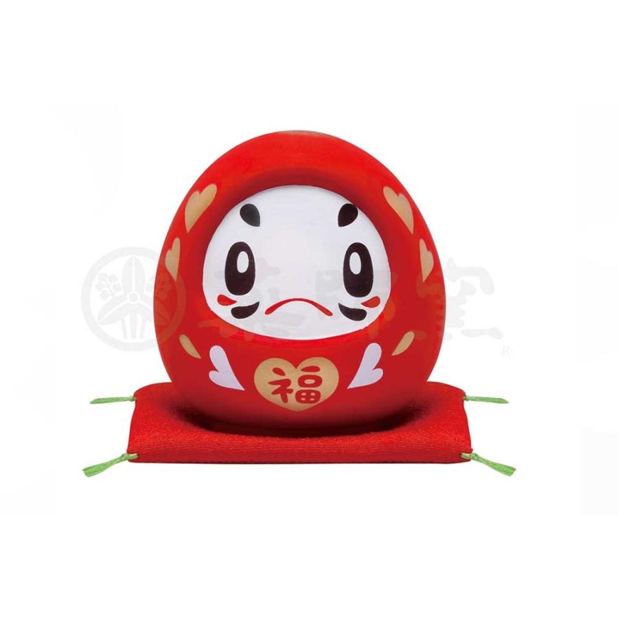 にしおゆき おるがん社 陶製人形 だるまだっこ 紅だるま 陶器/ 錦彩鈴音招福だるま /にしだあつこデザイン : 美濃のちゃわん屋