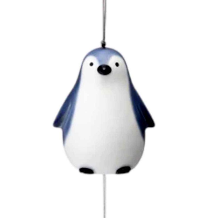風鈴 陶器製/ 瀬戸風鈴(ペンギン) /夏のインテリア 涼風
