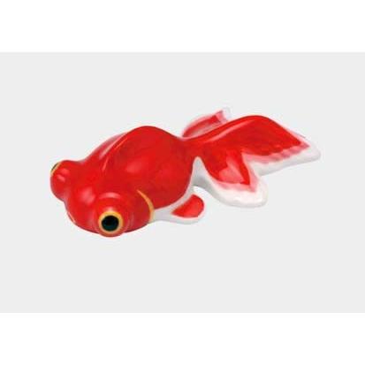 夏のインテリア 陶器 商品追加値下げ在庫復活 金魚箸置き 出目金 赤 ポイント消化 飾りにも