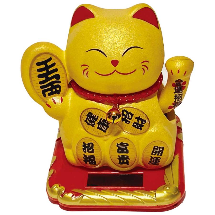 招き猫 置物 金色 ゴールド 縁起物 豪華/ ソーラーで動く招き猫 招き猫 置物 金色 ゴールド 縁起物 豪華/ ソーラーで動く招き猫