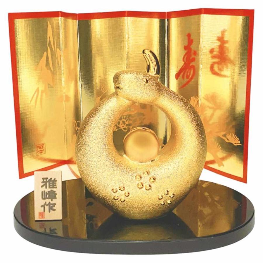 干支 置物 蛇 ヘビ へび / 風水金彩 福巳 /粗品 販促 景品 縁起 町内会