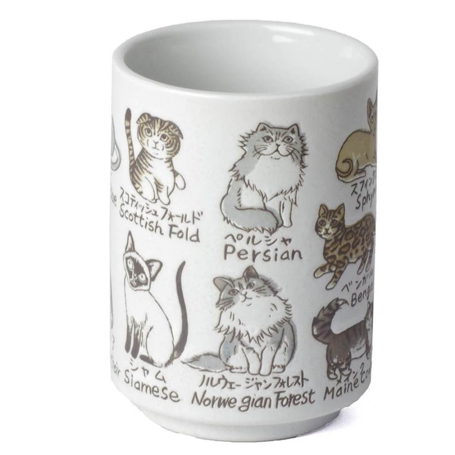 猫 湯呑 長湯飲み/ 面白湯呑 世界の猫 /猫グッズ 猫好き 自分用 贈り物 プレゼント|duralex|02
