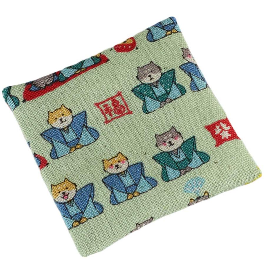 座布団 ディスプレイ用 ミニチュア/ 人形用ミニ座布団 （かみしも柴犬