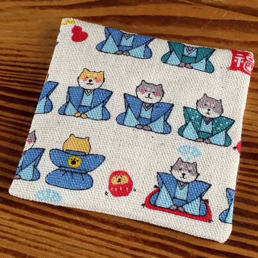 座布団 ディスプレイ用 ミニチュア/ 人形用ミニ座布団 （かみしも柴犬