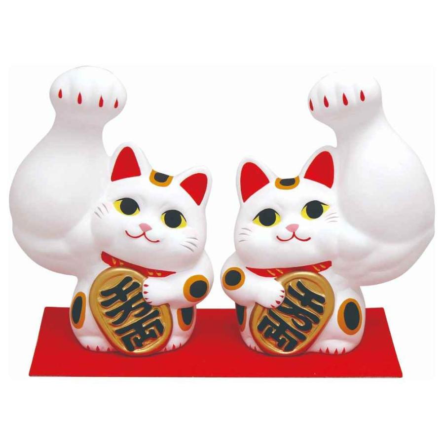 最低価 性格筋肉招き猫~麒麟腕招き猫小さな品物をプレゼントする 招き猫 置物 筋肉 マッスル マッチョ ボディビル/ 豪腕まっちょ小判