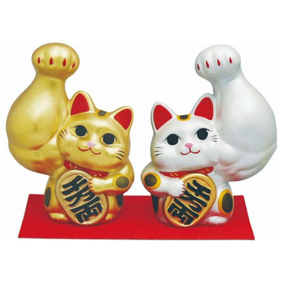 招き猫 置物 筋肉 マッスル マッチョ ボディビル/ 豪腕まっちょ