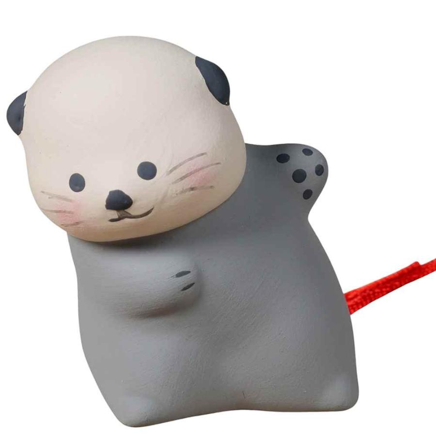 のぞき見 置物 可愛い 北極 南極 涼しげ セラミックのおみくじ 「セラ