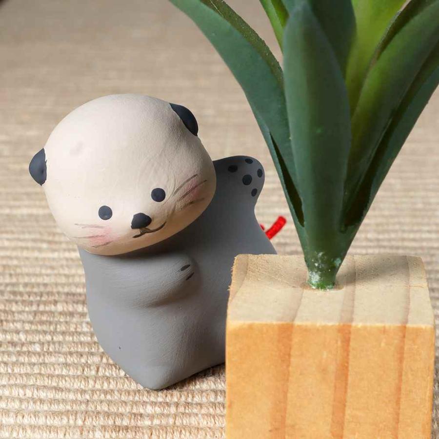 のぞき見 置物 可愛い 北極 南極 涼しげ セラミックのおみくじ 「セラ