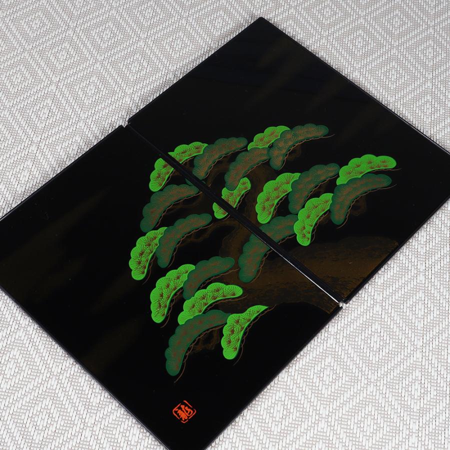 置物用 雛人形 コンパクト 屏風のみ/ 蒔絵屏風 三階松 /ミニチュア