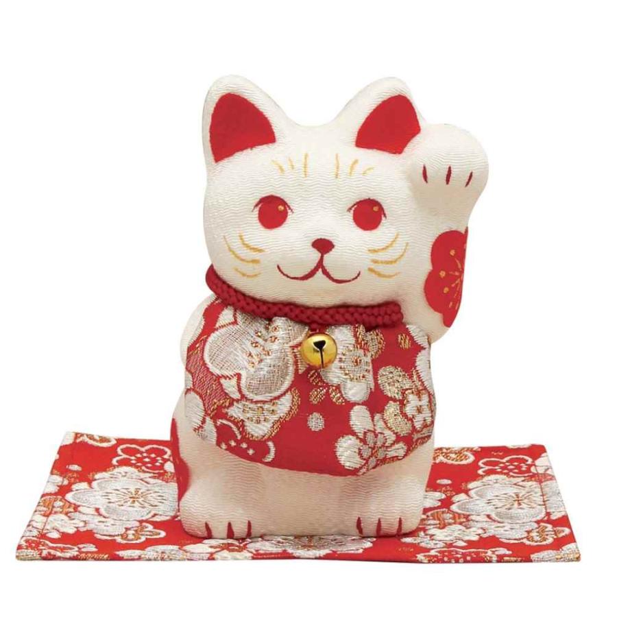 猫 置物 可愛い 招き猫 紅白 福寿/ 慶寿 招き猫(小) /小さい 自分用