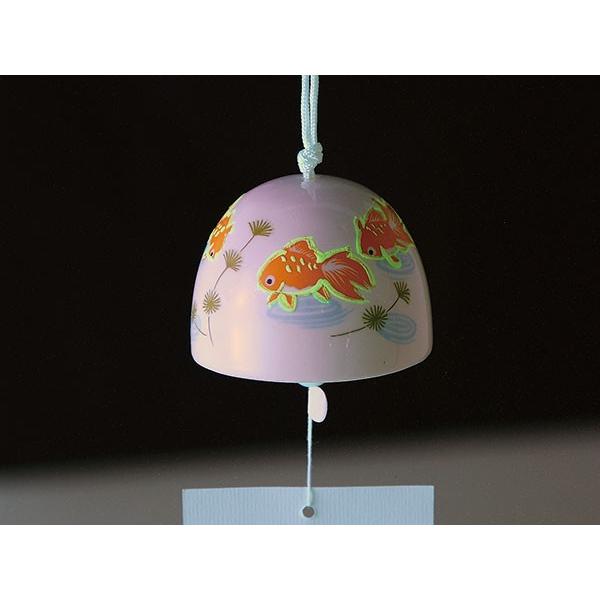 暗闇で光る！風鈴 陶器/ 風鈴 金魚 /夏のインテリア 涼風 クールビズ