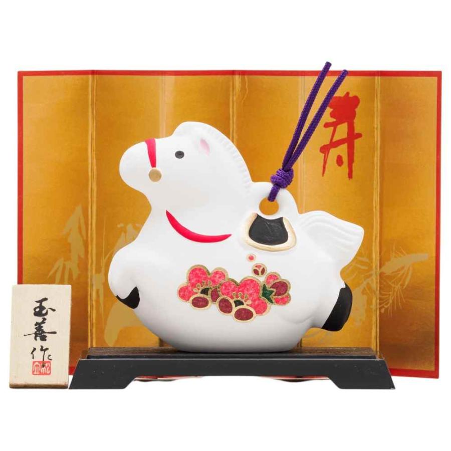 干支 午 置物 馬 うま 2026年/ みやび鈴（小） /粗品 販促 景品 縁起
