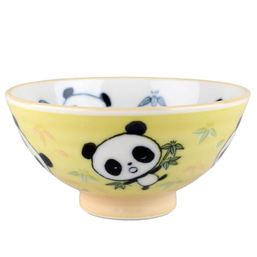 茶碗 子ども用 黄色 パンダ 熊猫/ プリティパンダ茶碗 /ちゃわん 家庭