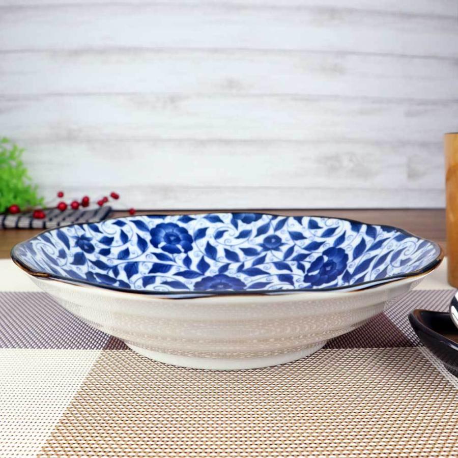 激安正規品 和食器 大皿 麺皿 藍染ぼたん唐草 6.8深皿 メインディッシュ 和風パスタ 冷やしうどん 冷やし中華 冷やしそば 業務用 家庭用 家族分購入推奨 Noodle Plate commerces.boutique 激安正規品 和食器 大皿 麺皿 藍染ぼたん唐草 6.8深皿 メインディッシュ 和風パスタ 冷やしうどん 冷やし中華 冷やしそば 業務用 家庭用 家族分購入推奨 Noodle Plate commerces.boutique