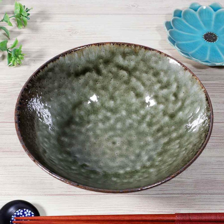食器 どんぶり 鉢/ 織部イラボそば丼＜18cm＞ /麺鉢 麺丼 ラーメン