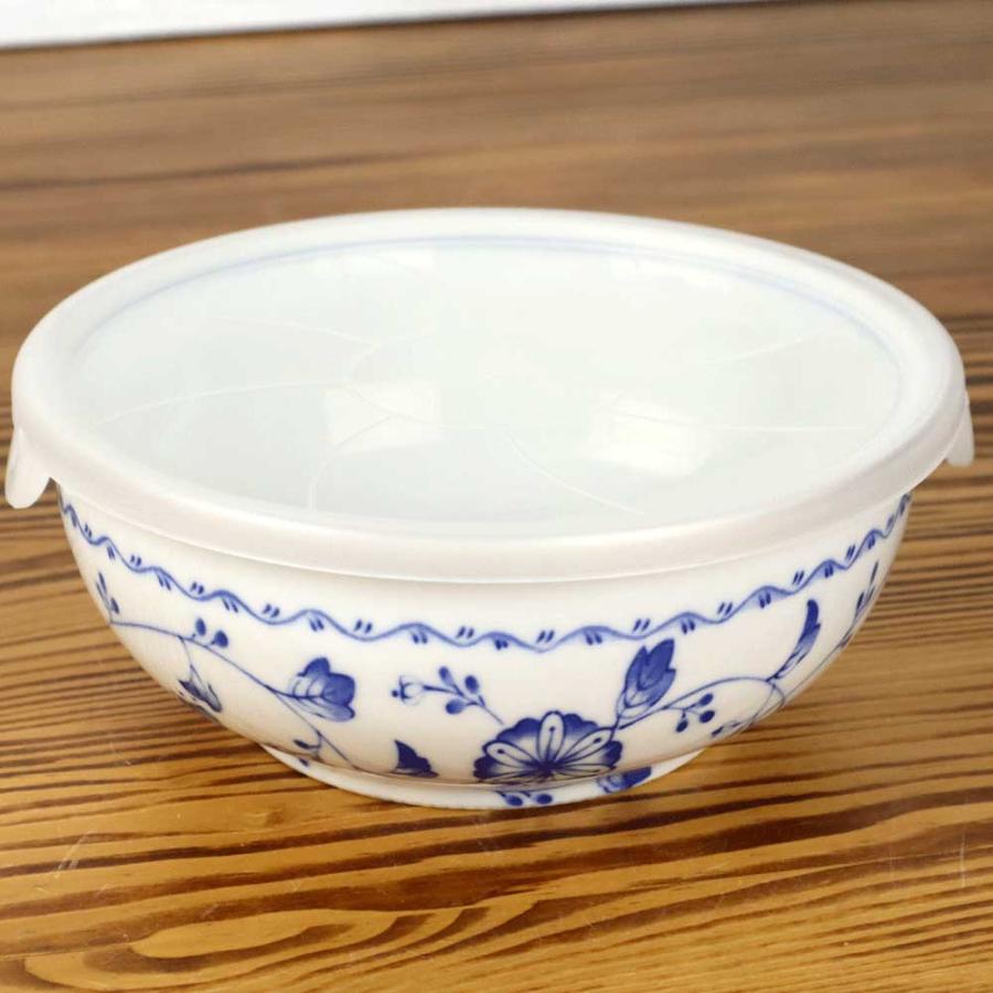 蓋付き深鉢　染付鉢 蓋付き深鉢 染付鉢