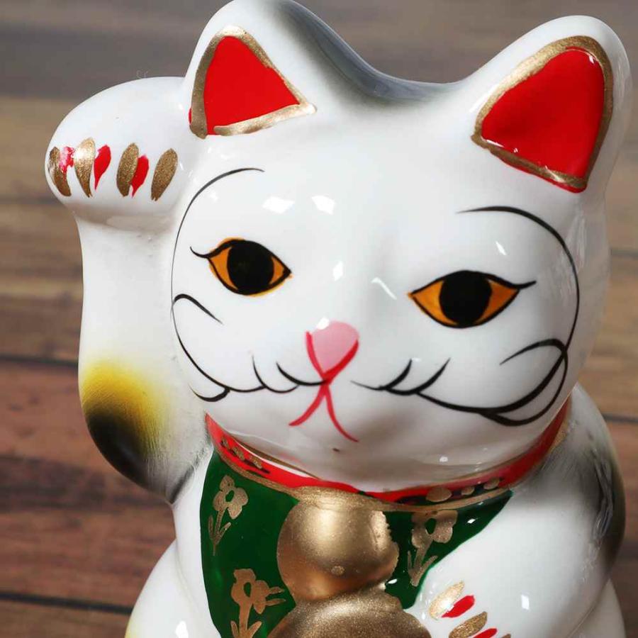 置物 インテリア ネコ 招き猫 開運 招福 縁起物/ 100円玉が100枚
