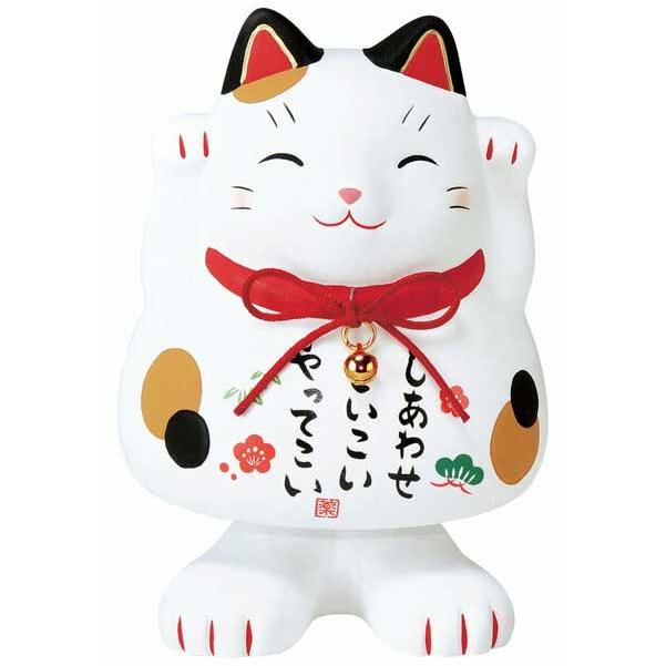 錦彩ぴょんニャン招き猫（みけ） : 美濃のちゃわん屋さん 古林恩羅院