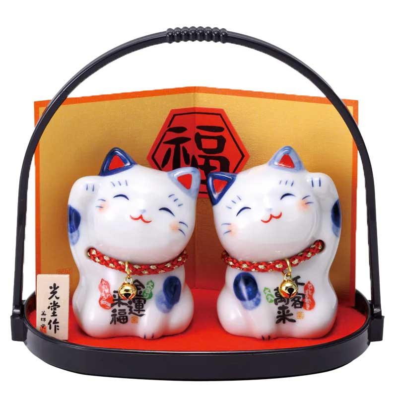 山猫まりん様 予約品 Amazon.co.jp: ご縁猫 富士山(M-SIZE 黒 Black）右手あげ/陶器