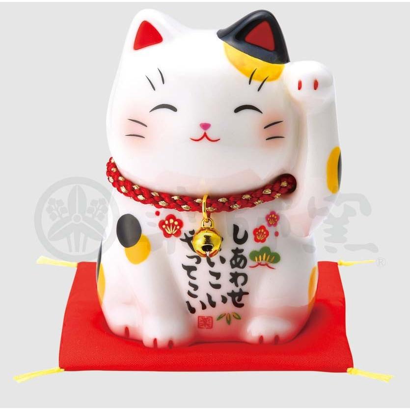 幸運 招福 縁起物 招き猫 彩絵福招き猫 みけ 大 Waraku7643 美濃のちゃわん屋さん 古林恩羅院 通販 Yahoo ショッピング
