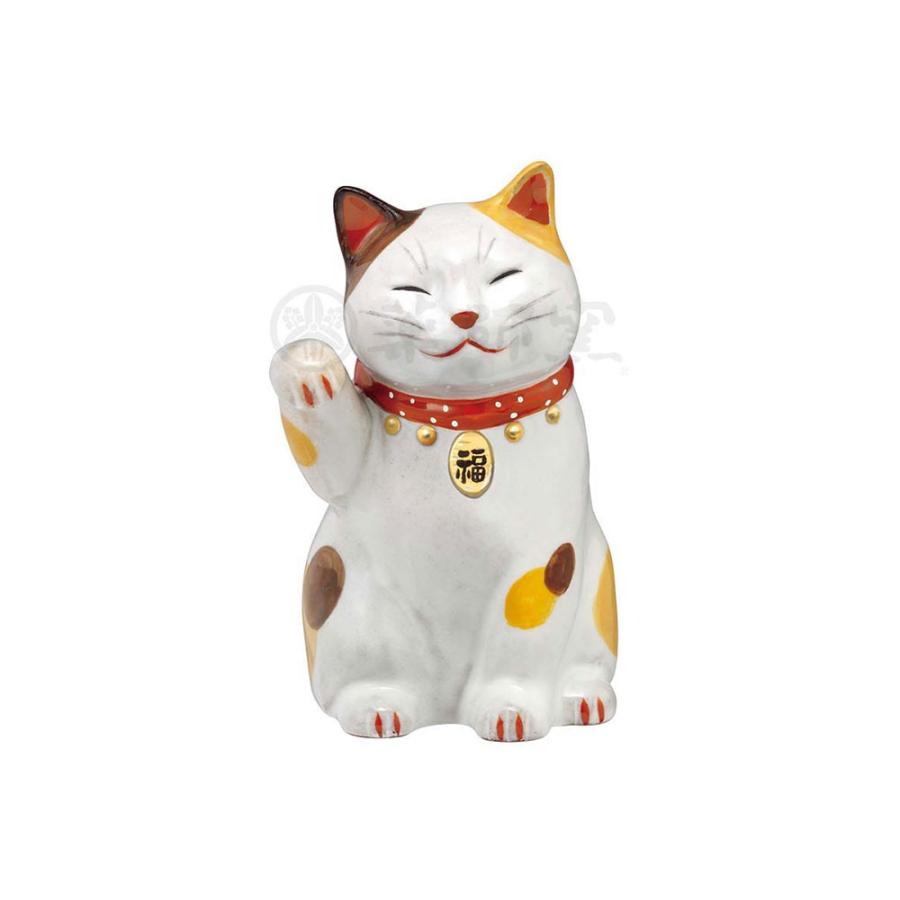 招き猫 置物 陶彩福鈴招き猫 右手上げ Waraku7693 美濃のちゃわん屋さん 古林恩羅院 通販 Yahoo ショッピング