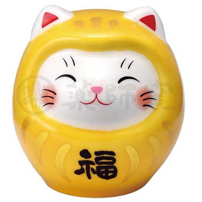 ダルマ 置物 おみくじ ネコ 猫 開運 招福 かわいい /彩絵おみくじ開運