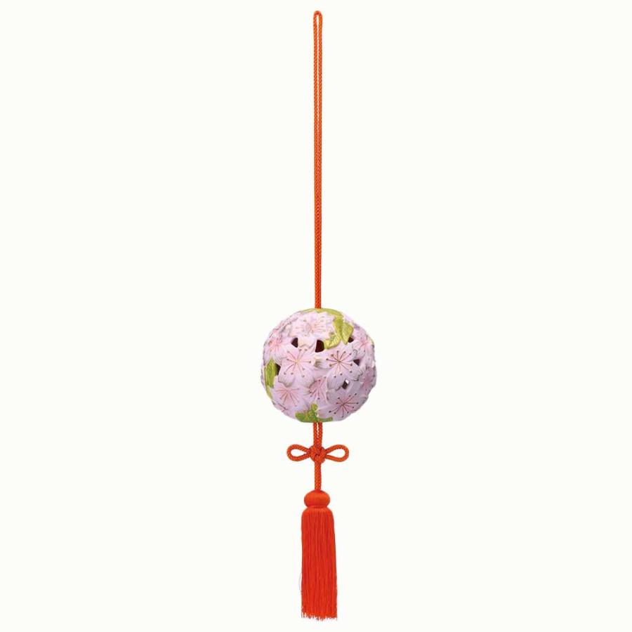陶器 吊るし飾り ひな祭り 雛祭/ 須はら錦彩飾り玉（上巳・桜) /可愛い